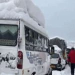 ତୁଷାରପାତ, ୧୫ କିଲୋମିଟରୁ ଅଧିକ |