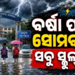 ସୋମବାର ଖୋଲିବନି ସ୍କୁଲ୍, କଲେଜ; ବର୍ଷା ପାଇଁ ପ୍ରଶାସନର ବଡ଼ ନିଷ୍ପତ୍ତି |